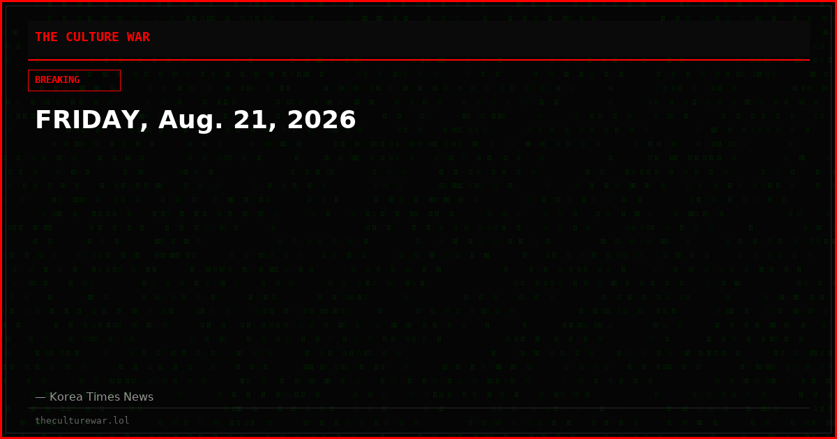 FRIDAY, Aug. 21, 2026