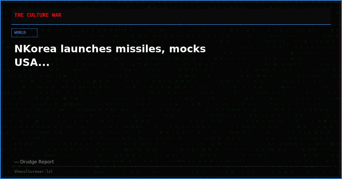 NKorea launches missiles, mocks USA...