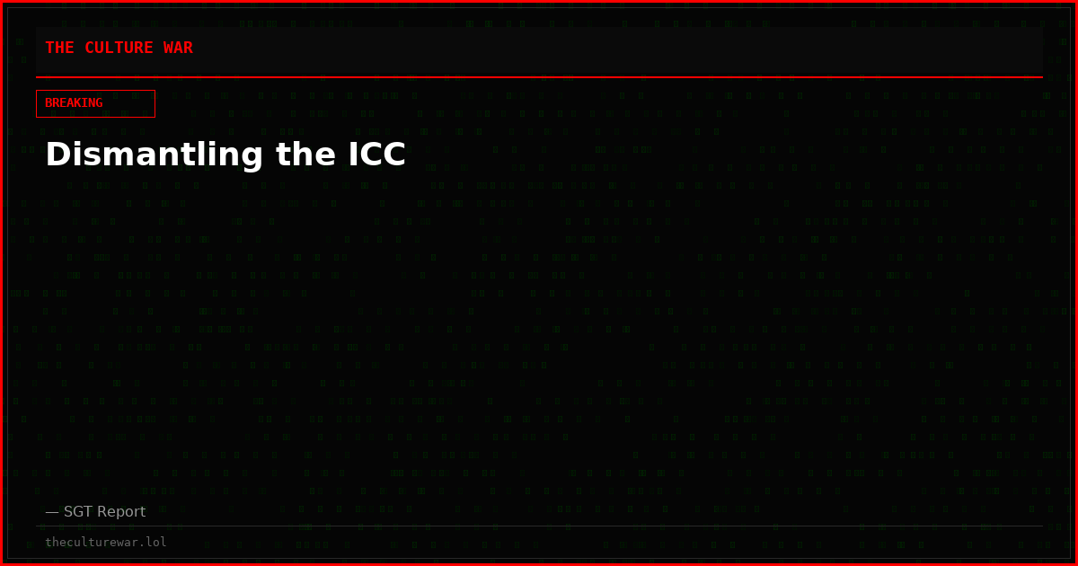 Dismantling the ICC