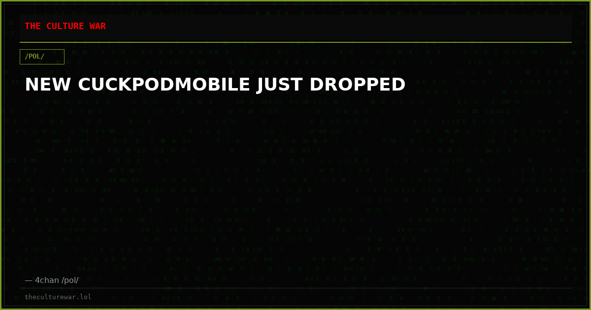 NEW CUCKPODMOBILE JUST DROPPED