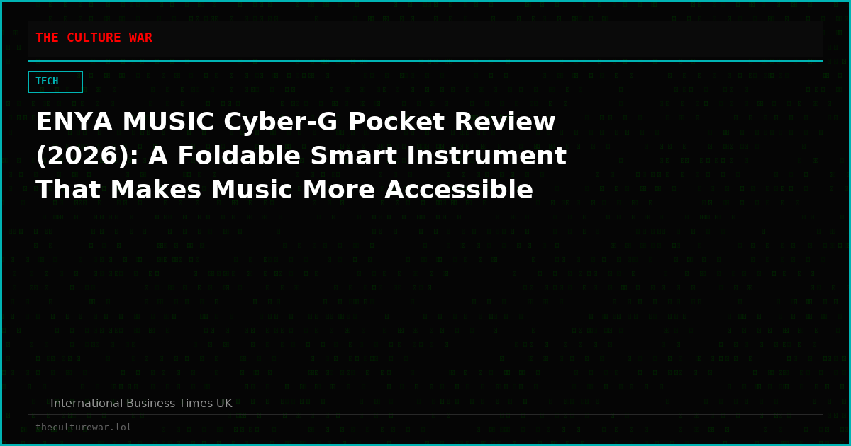 ENYA MUSIC Cyber-G Pocket Review (2026): A Foldable Smart Instrument That Makes Music More Accessible