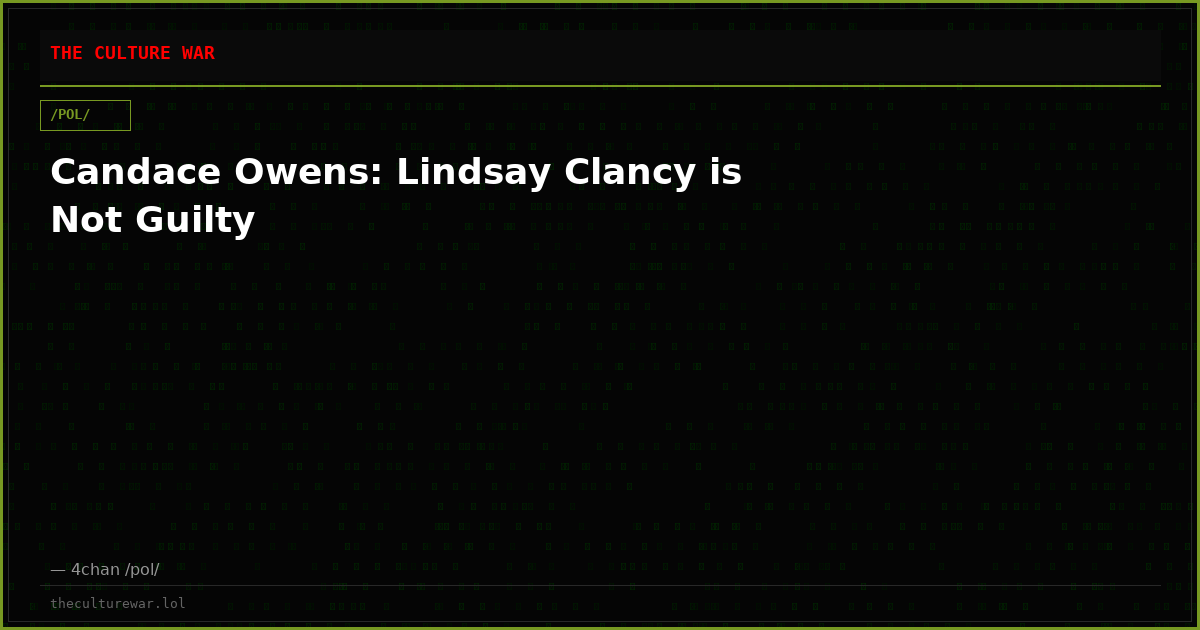 Candace Owens: Lindsay Clancy is Not Guilty