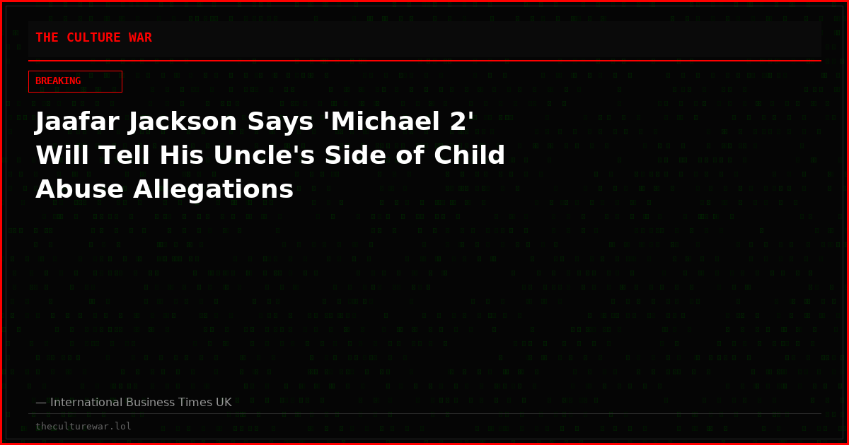 Jaafar Jackson Says 'Michael 2' Will Tell His Uncle's Side of Child Abuse Allegations