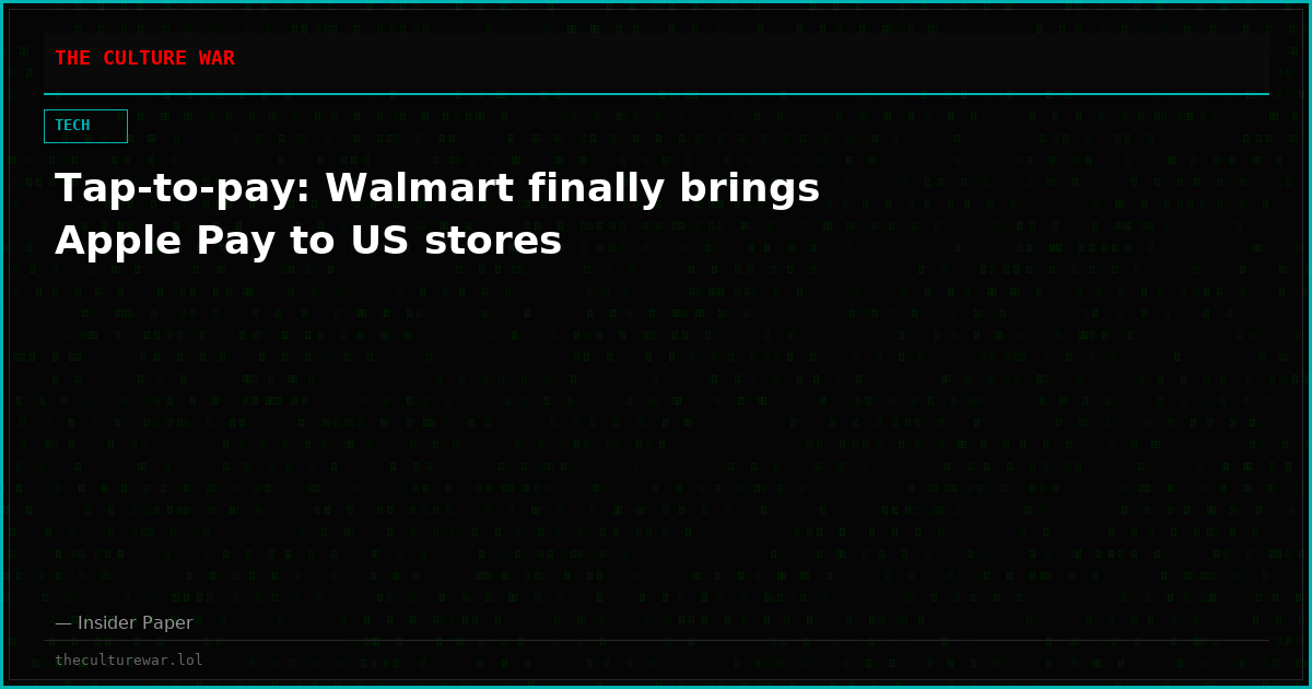 Tap-to-pay: Walmart finally brings Apple Pay to US stores