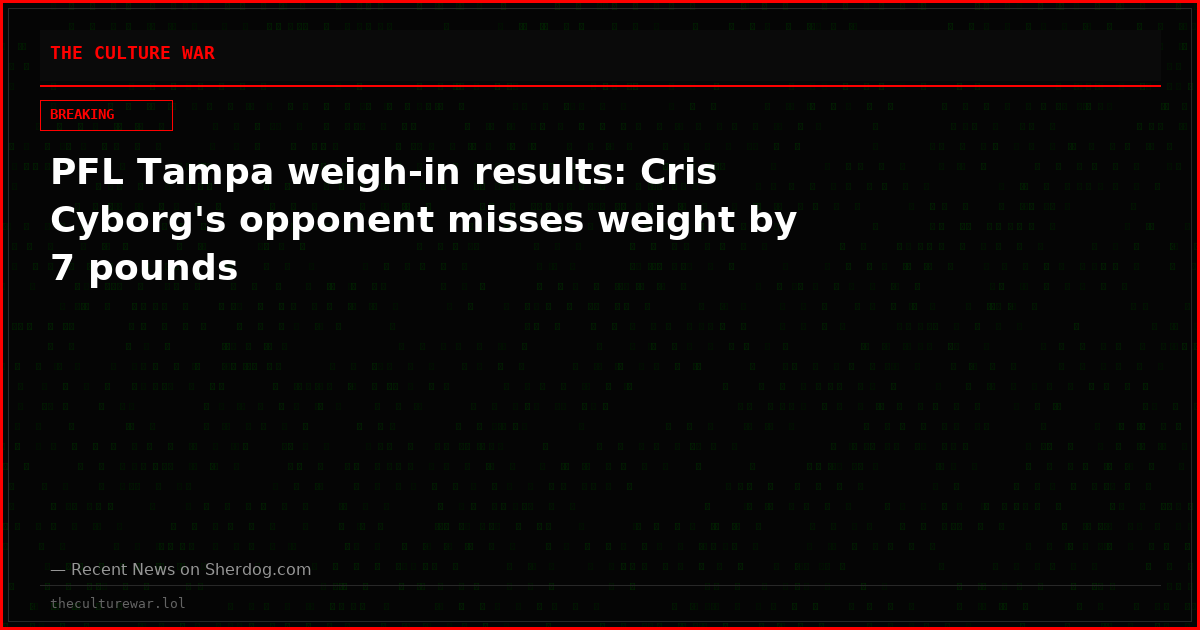 PFL Tampa weigh-in results: Cris Cyborg's opponent misses weight by 7 pounds