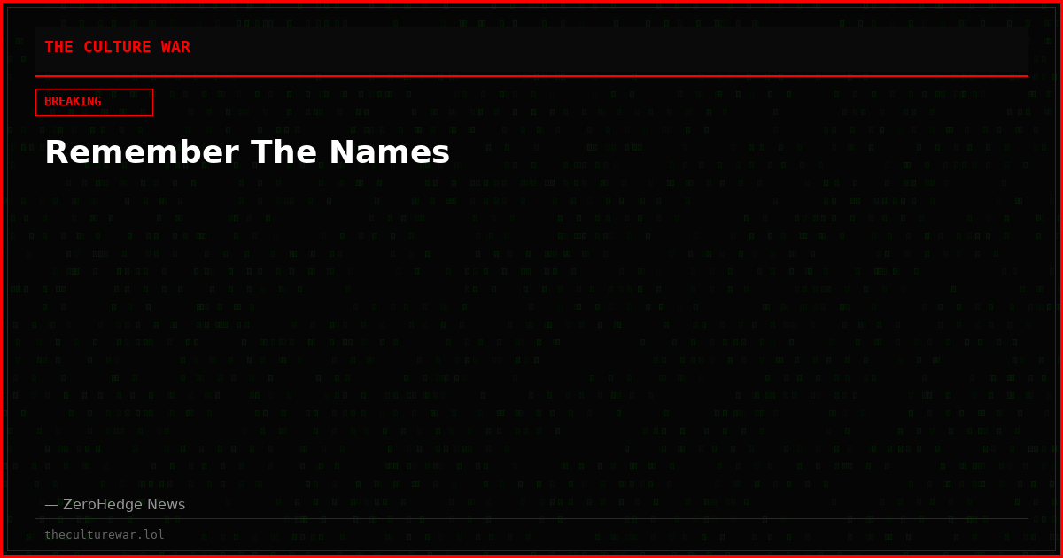 Remember The Names