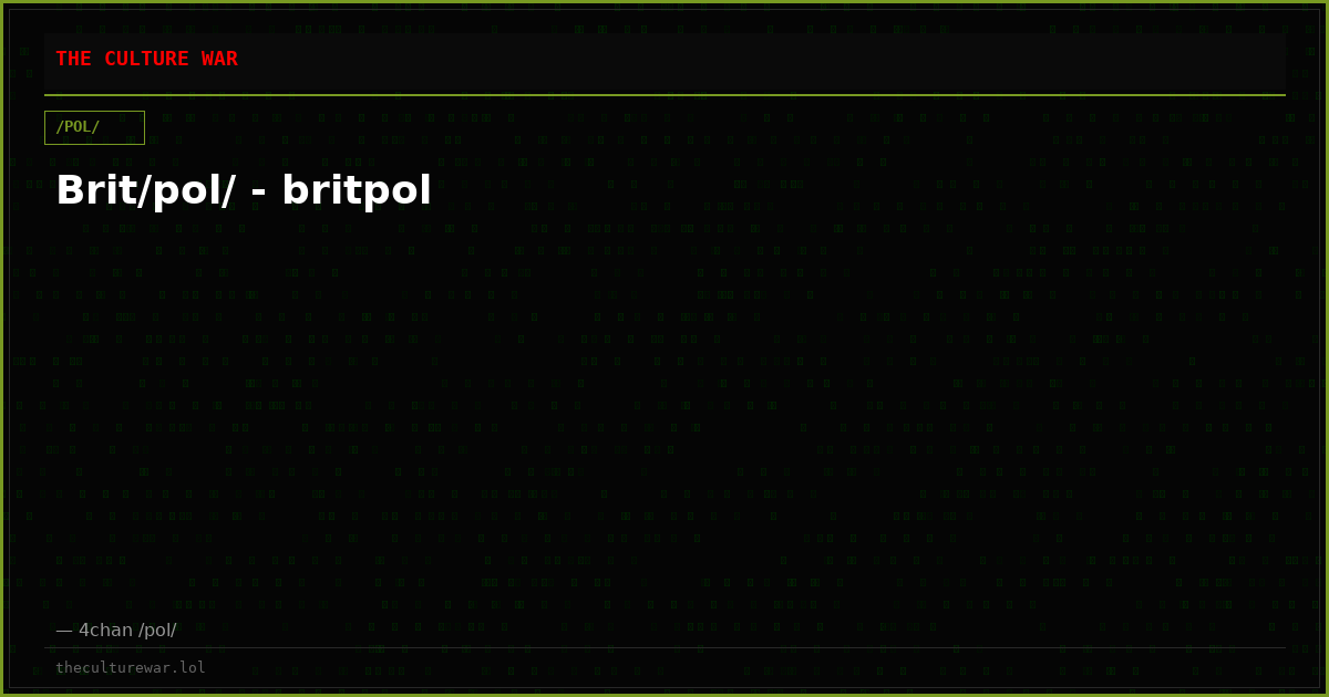 Brit/pol/ - britpol