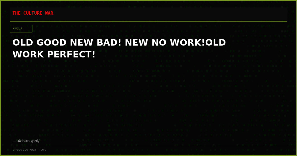OLD GOOD NEW BAD! NEW NO WORK!OLD WORK PERFECT!