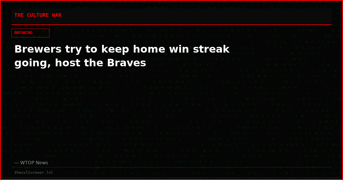 Brewers try to keep home win streak going, host the Braves