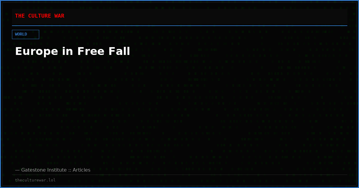 Europe in Free Fall