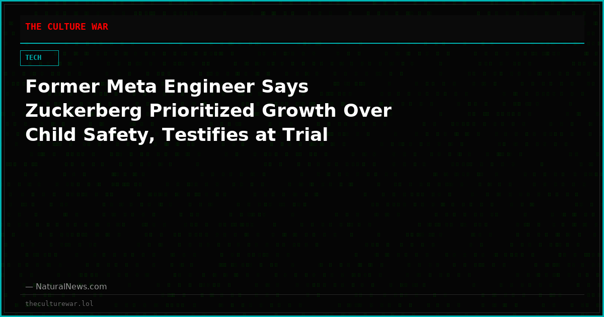 Former Meta Engineer Says Zuckerberg Prioritized Growth Over Child Safety, Testifies at Trial
