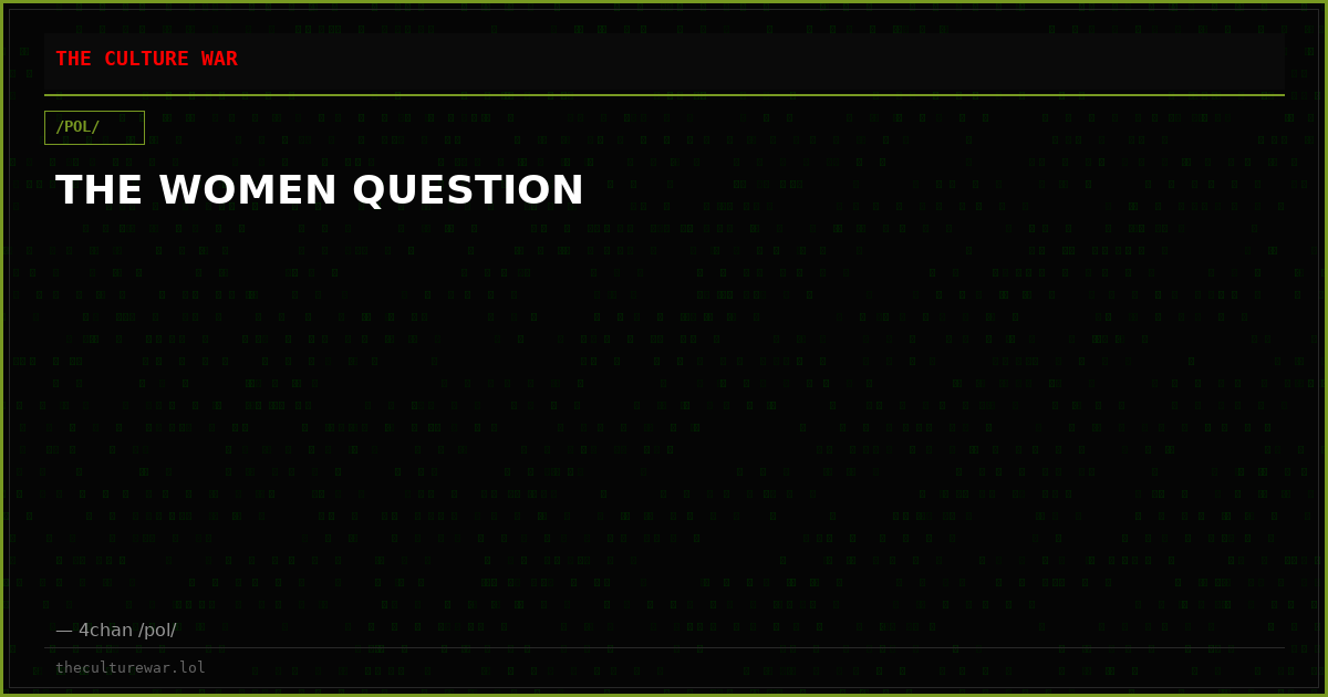 THE WOMEN QUESTION