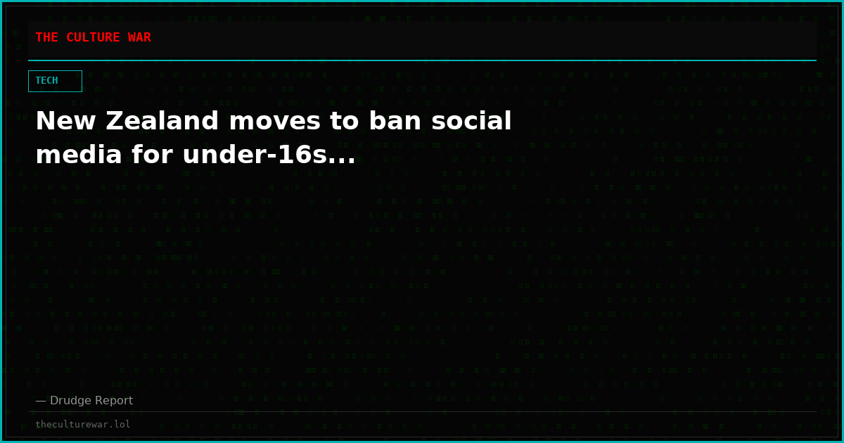 New Zealand moves to ban social media for under-16s...