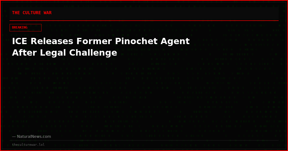 ICE Releases Former Pinochet Agent After Legal Challenge