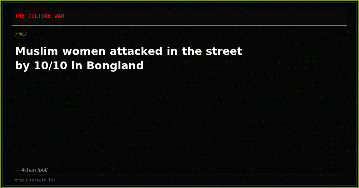 Muslim women attacked in the street by 10/10 in Bongland