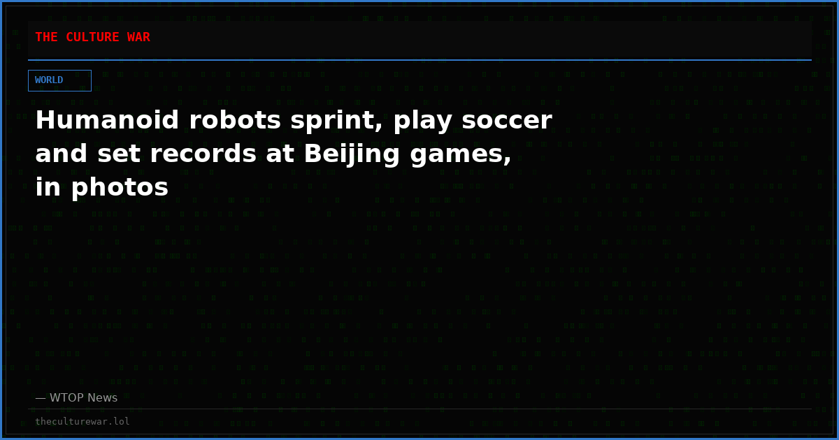 Humanoid robots sprint, play soccer and set records at Beijing games, in photos