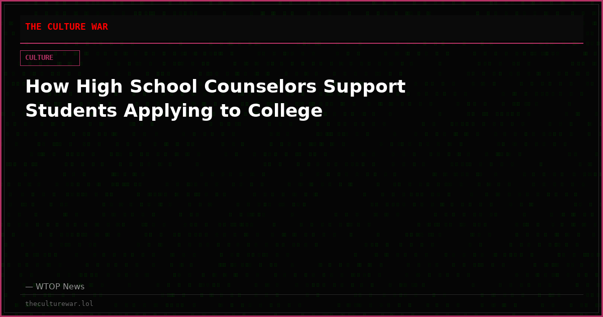 How High School Counselors Support Students Applying to College