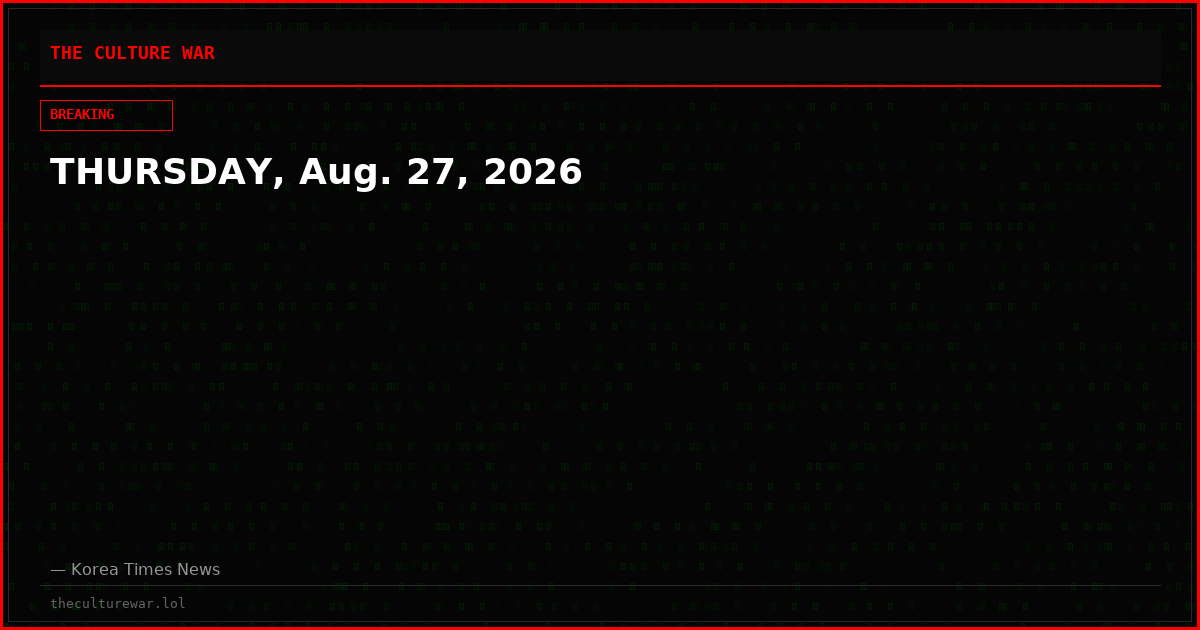 THURSDAY, Aug. 27, 2026