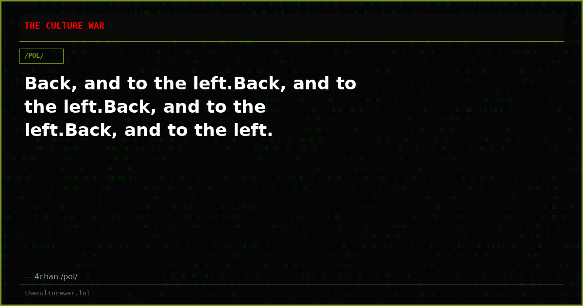 Back, and to the left.Back, and to the left.Back, and to the left.Back, and to the left.