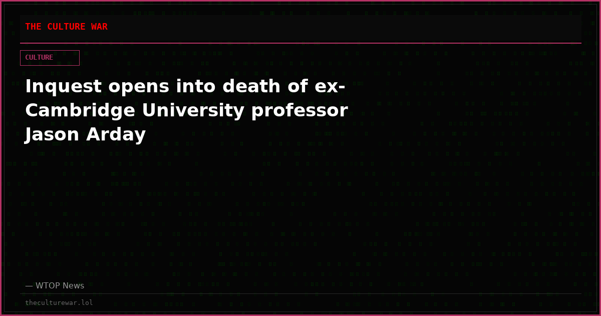 Inquest opens into death of ex-Cambridge University professor Jason Arday