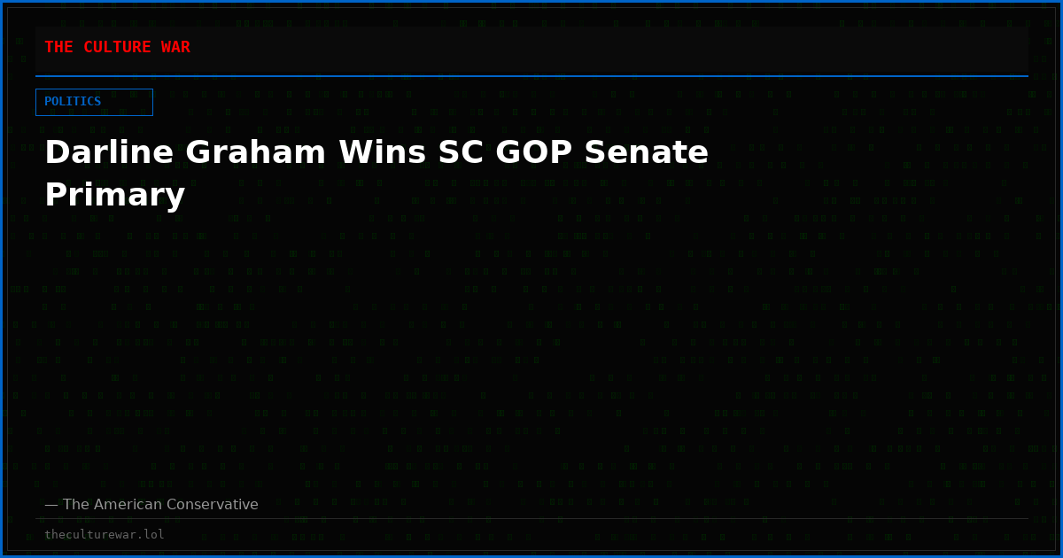 Darline Graham Wins SC GOP Senate Primary