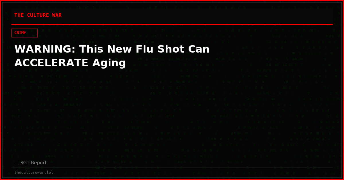 WARNING: This New Flu Shot Can ACCELERATE Aging