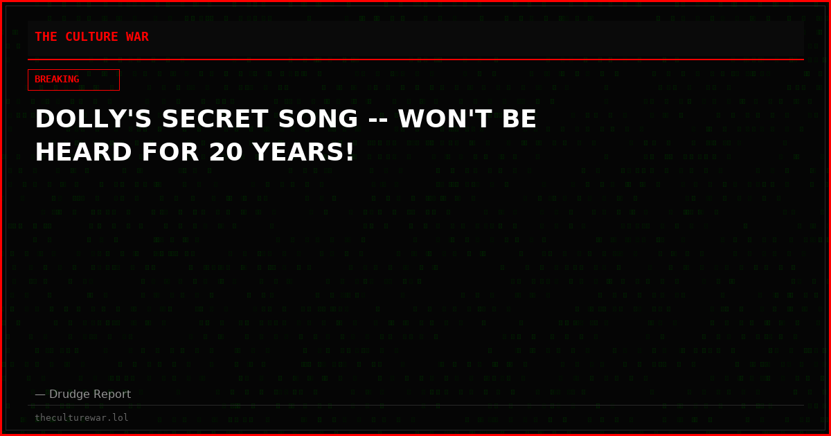 DOLLY'S SECRET SONG -- WON'T BE HEARD FOR 20 YEARS!