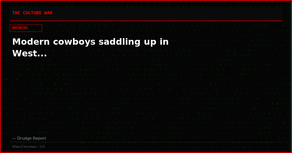 Modern cowboys saddling up in West...