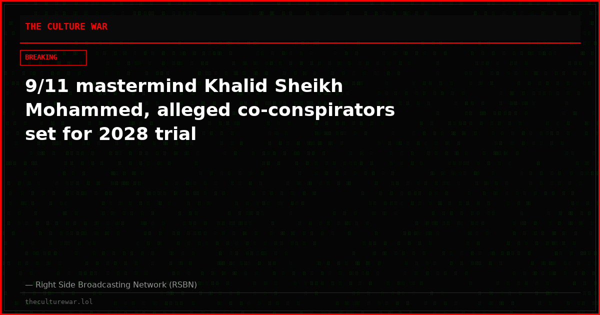 9/11 mastermind Khalid Sheikh Mohammed, alleged co-conspirators set for 2028 trial