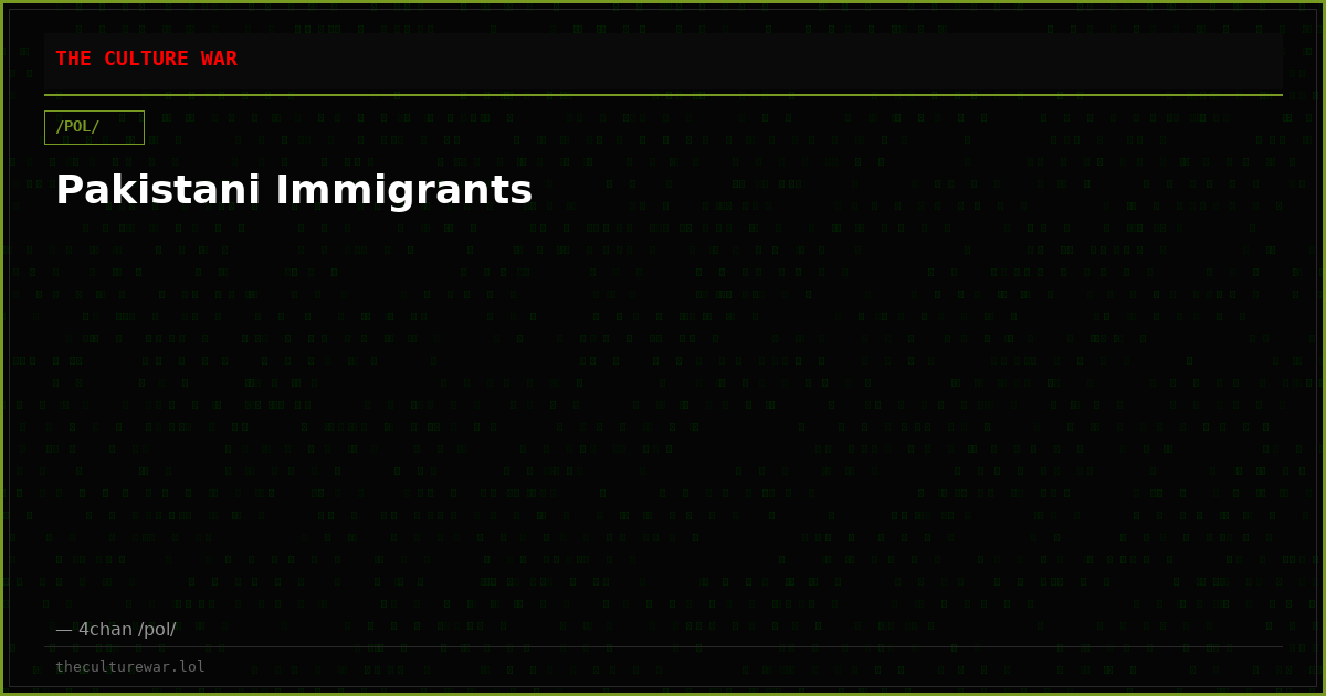 Pakistani Immigrants