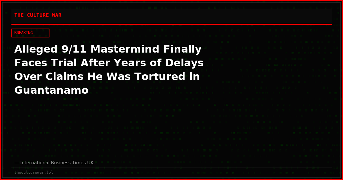 Alleged 9/11 Mastermind Finally Faces Trial After Years of Delays Over Claims He Was Tortured in Guantanamo