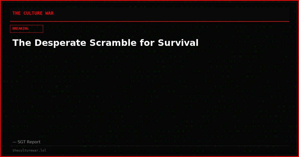 The Desperate Scramble for Survival