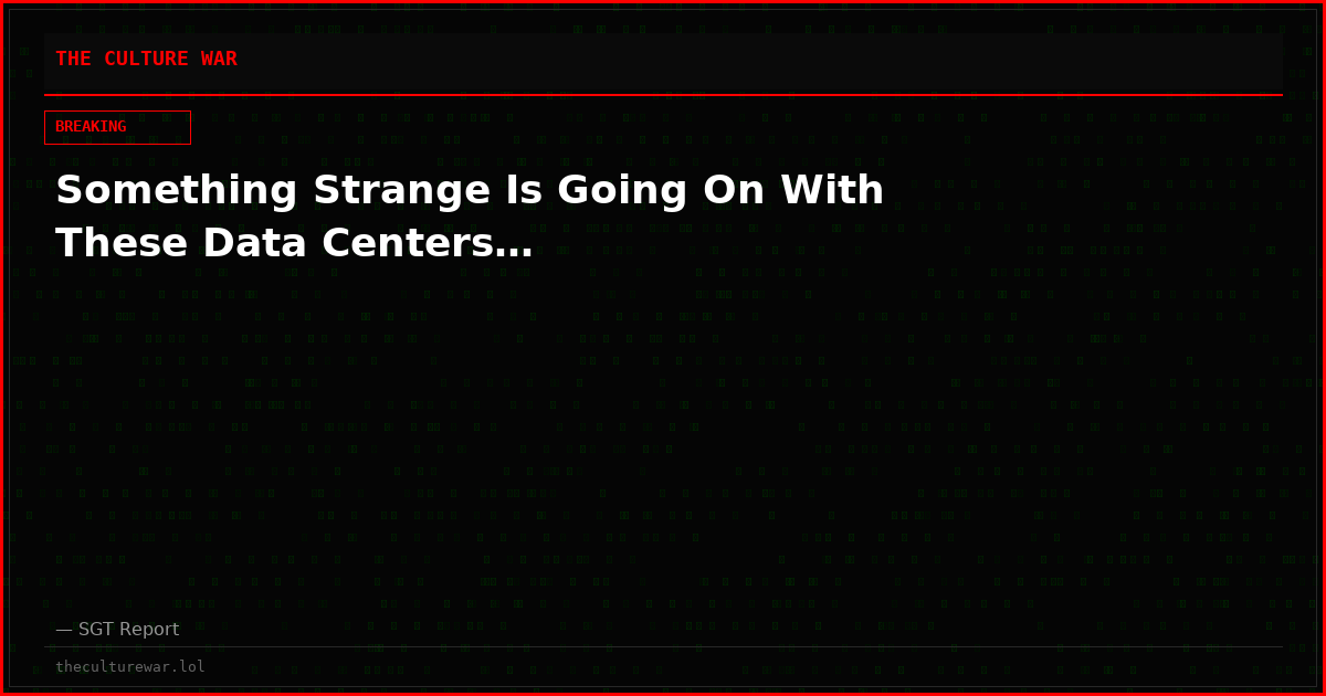 Something Strange Is Going On With These Data Centers…