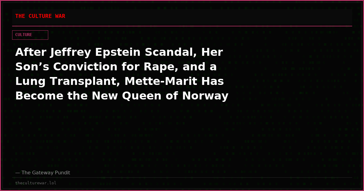 After Jeffrey Epstein Scandal, Her Son’s Conviction for Rape, and a Lung Transplant, Mette-Marit Has Become the New Queen of Norway