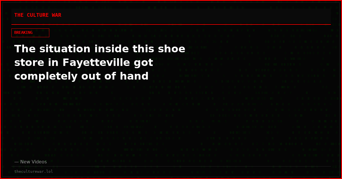 The situation inside this shoe store in Fayetteville got completely out of hand