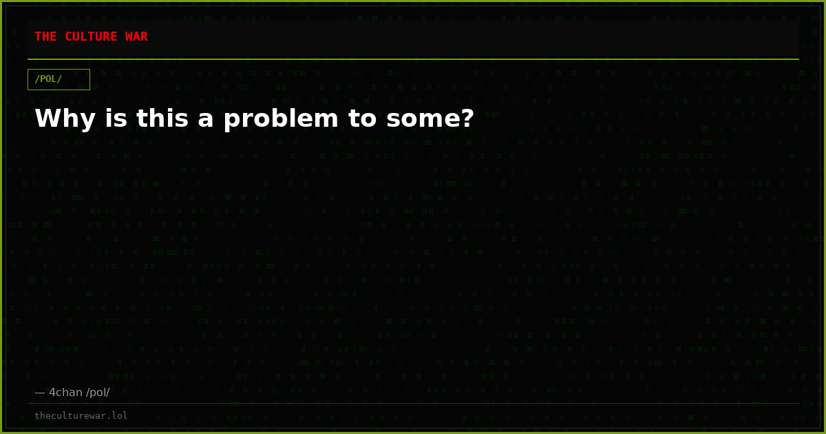 Why is this a problem to some?