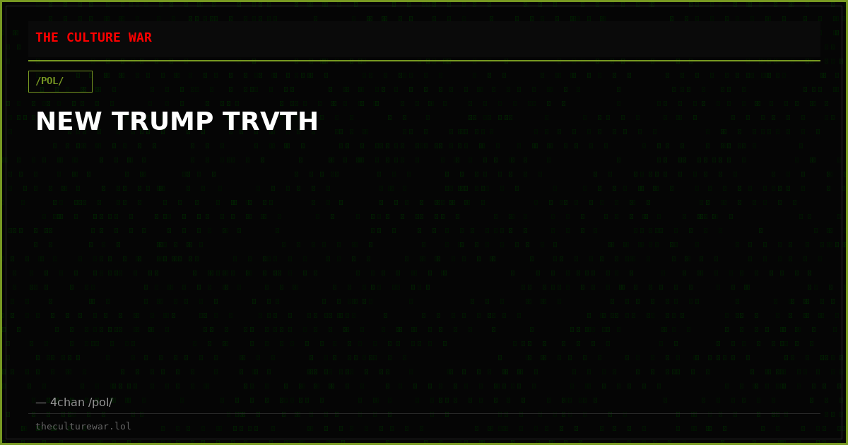 NEW TRUMP TRVTH