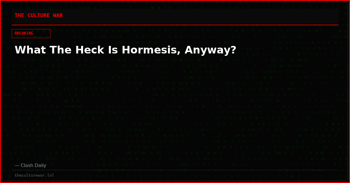 What The Heck Is Hormesis, Anyway?