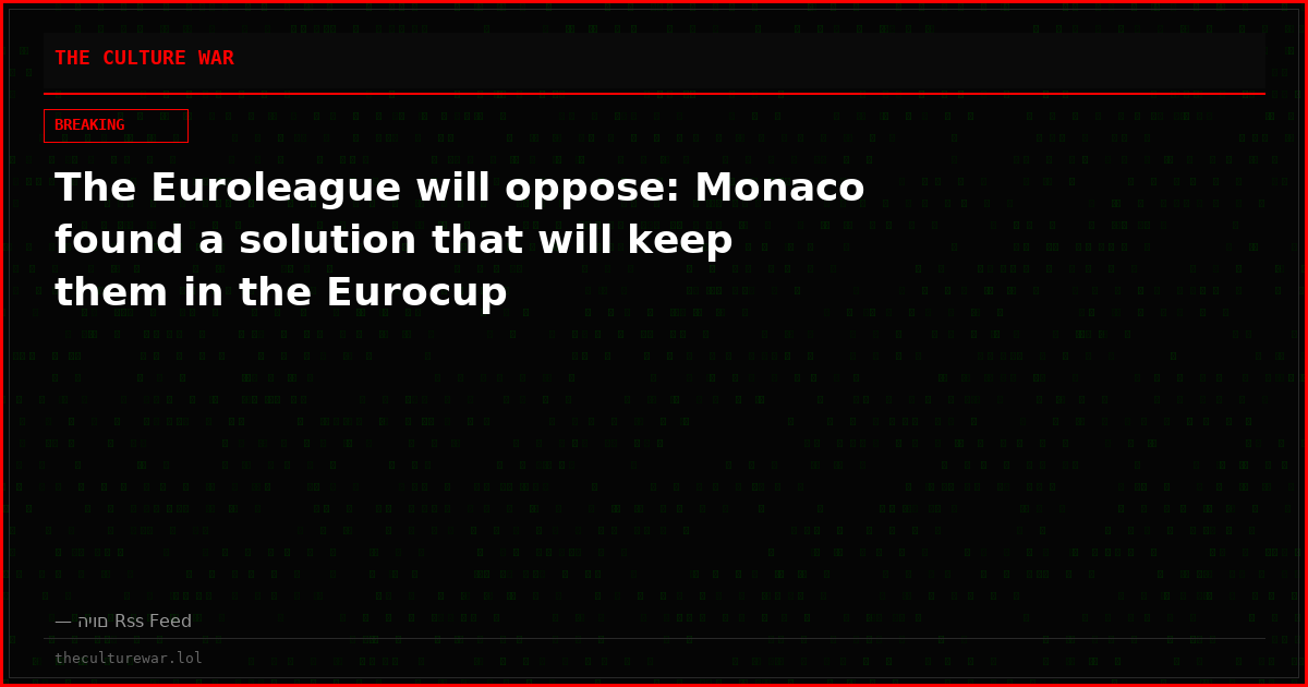 The Euroleague will oppose: Monaco found a solution that will keep them in the Eurocup