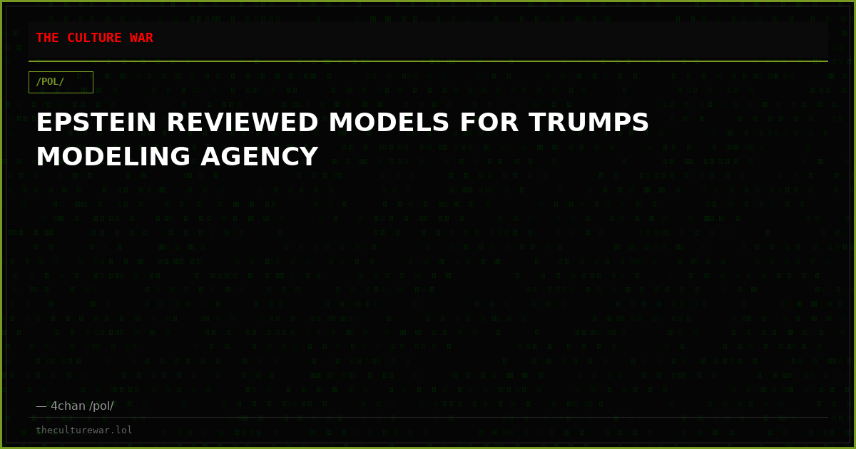 EPSTEIN REVIEWED MODELS FOR TRUMPS MODELING AGENCY