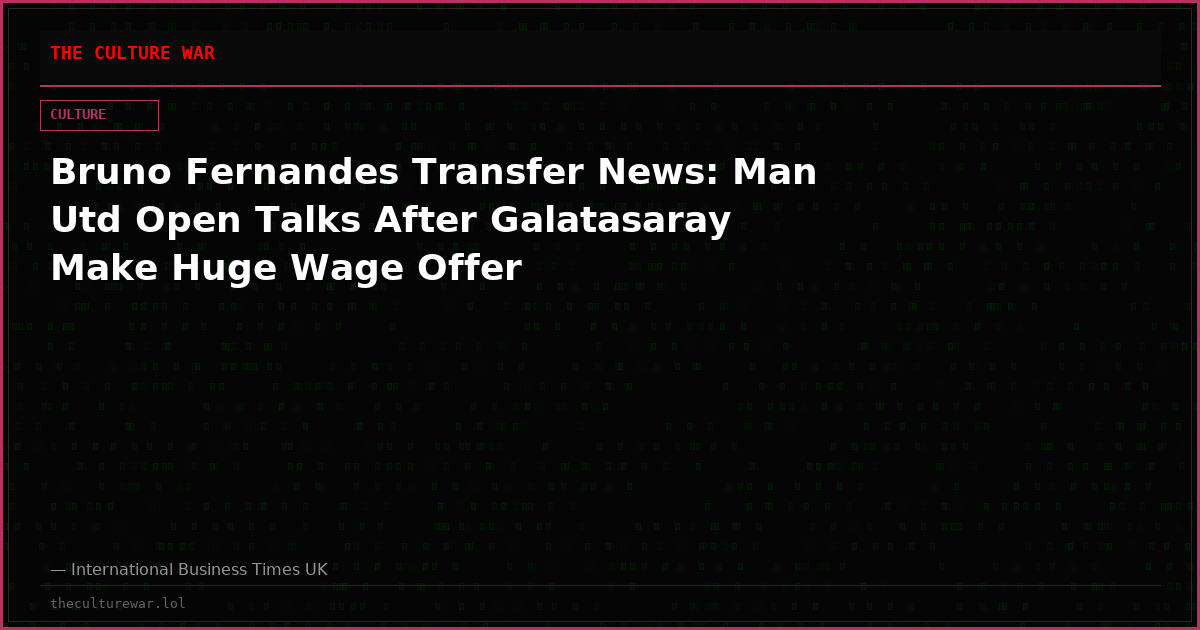 Bruno Fernandes Transfer News: Man Utd Open Talks After Galatasaray Make Huge Wage Offer
