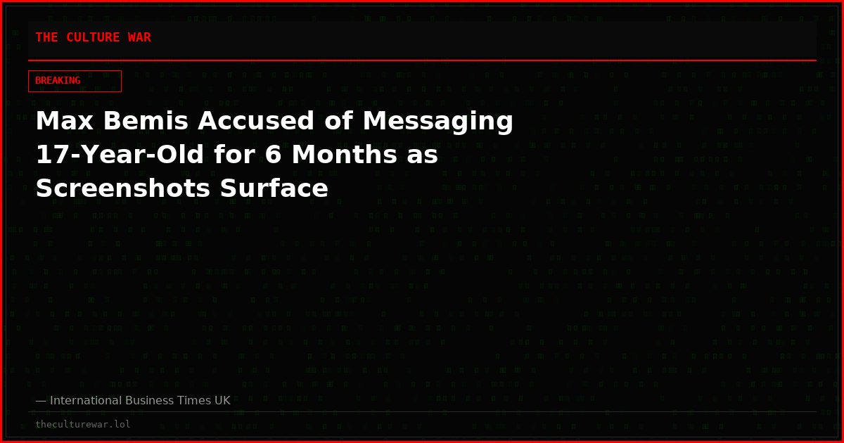 Max Bemis Accused of Messaging 17-Year-Old for 6 Months as Screenshots Surface