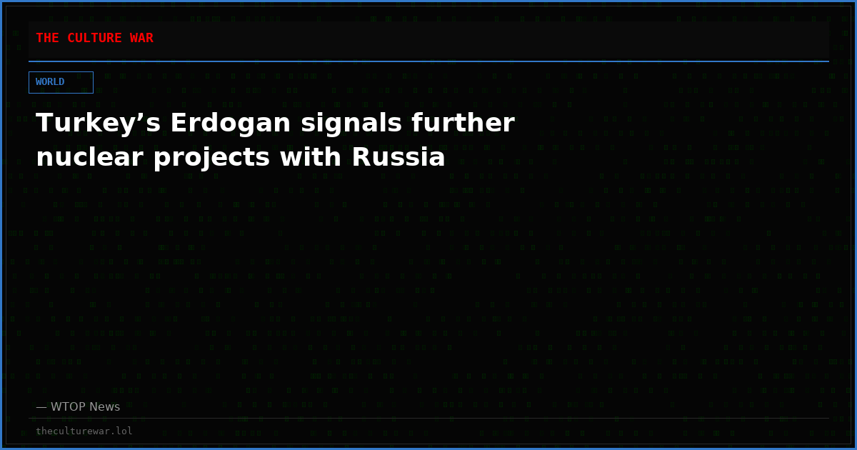 Turkey’s Erdogan signals further nuclear projects with Russia