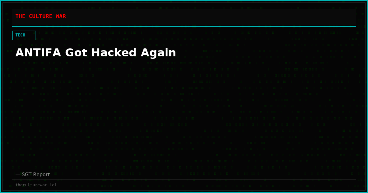 ANTIFA Got Hacked Again