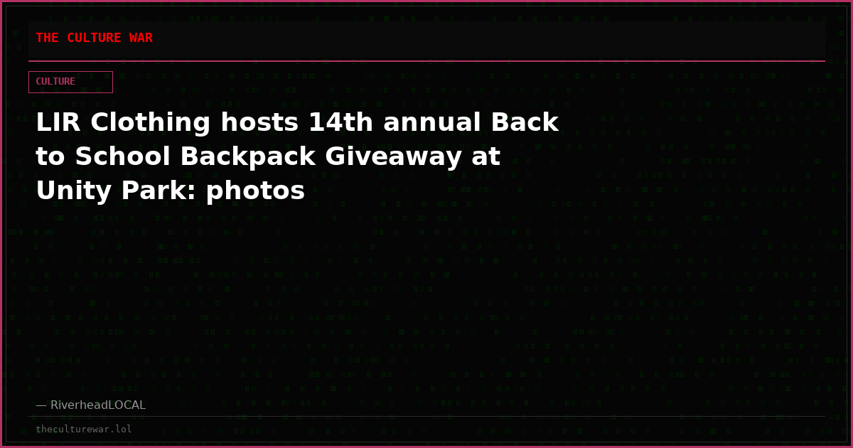 LIR Clothing hosts 14th annual Back to School Backpack Giveaway at Unity Park: photos