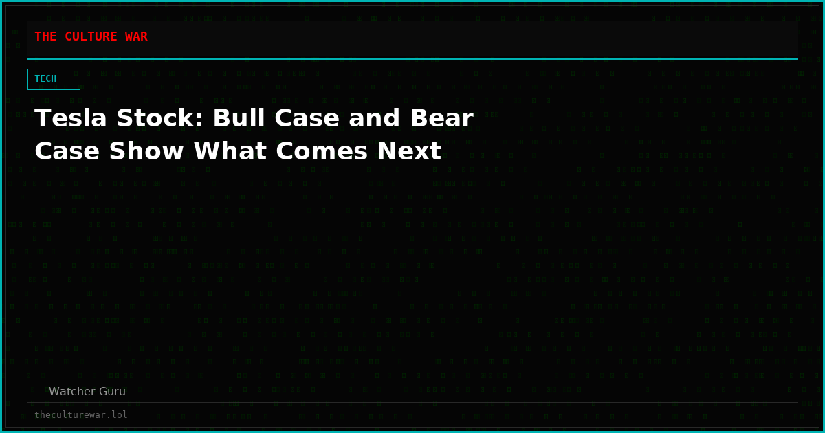 Tesla Stock: Bull Case and Bear Case Show What Comes Next