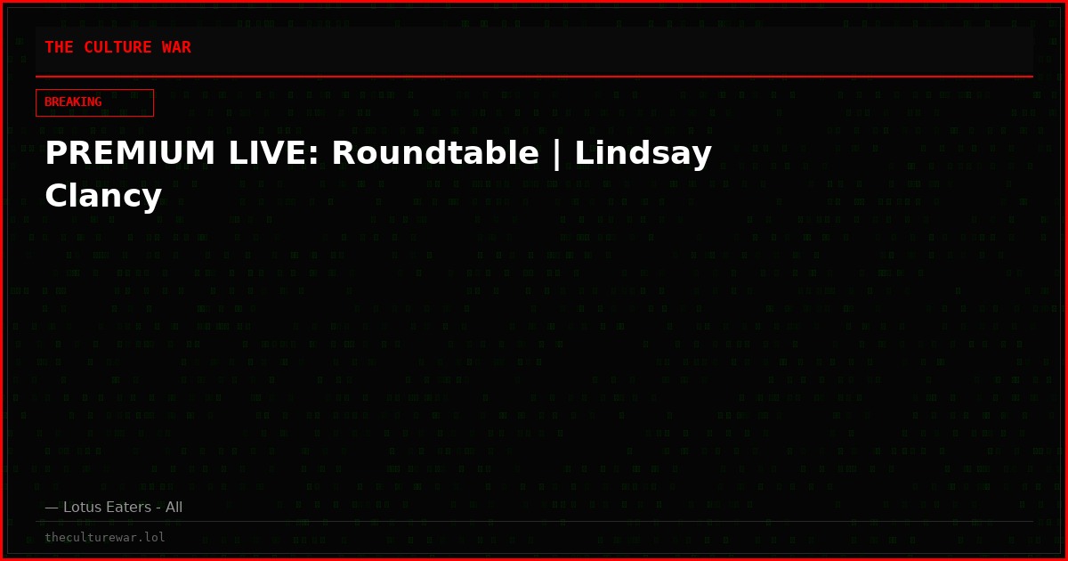 PREMIUM LIVE: Roundtable | Lindsay Clancy