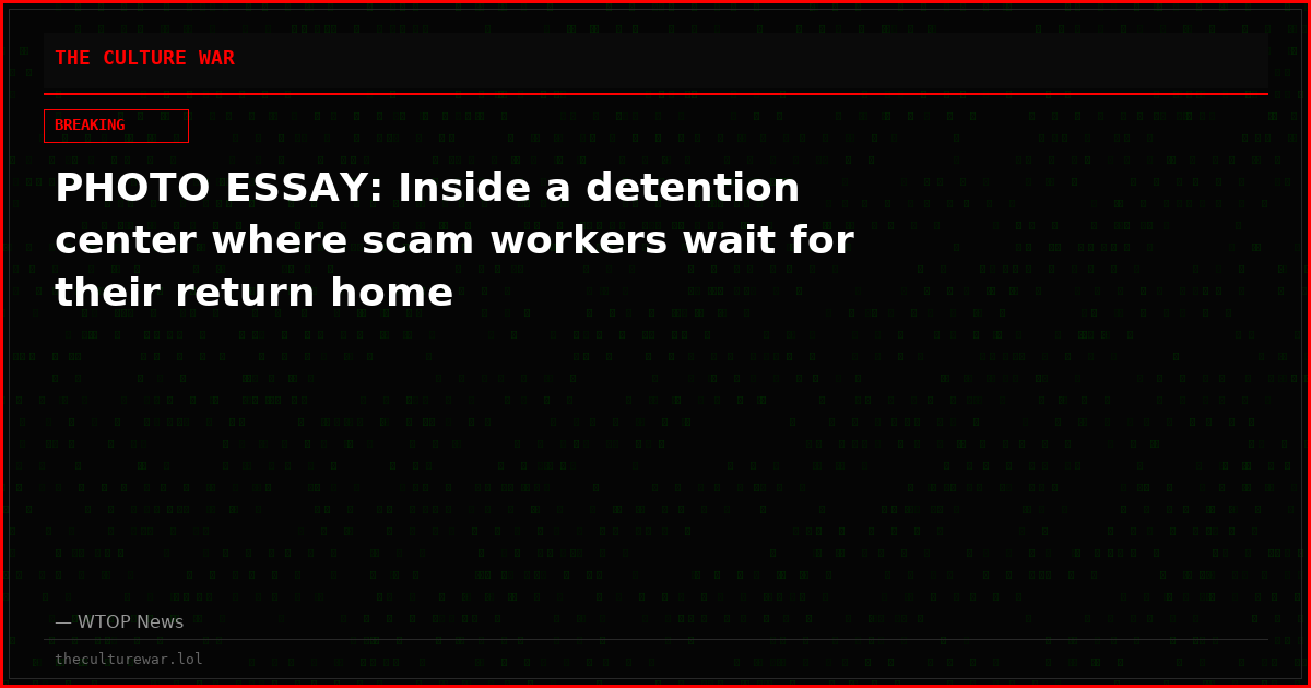PHOTO ESSAY: Inside a detention center where scam workers wait for their return home