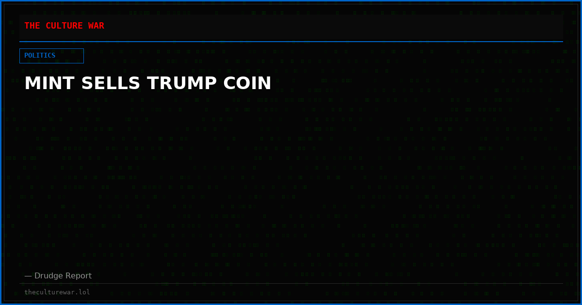 MINT SELLS TRUMP COIN