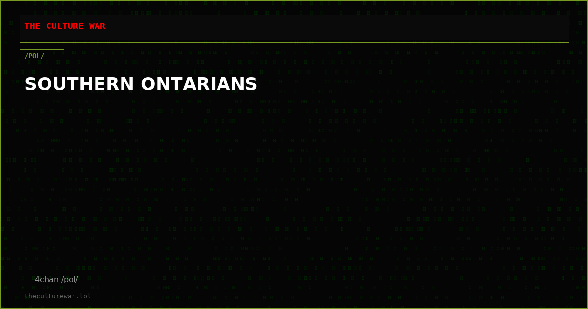 SOUTHERN ONTARIANS